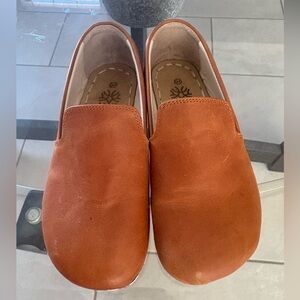 Brown Leather Slip-On Shoes